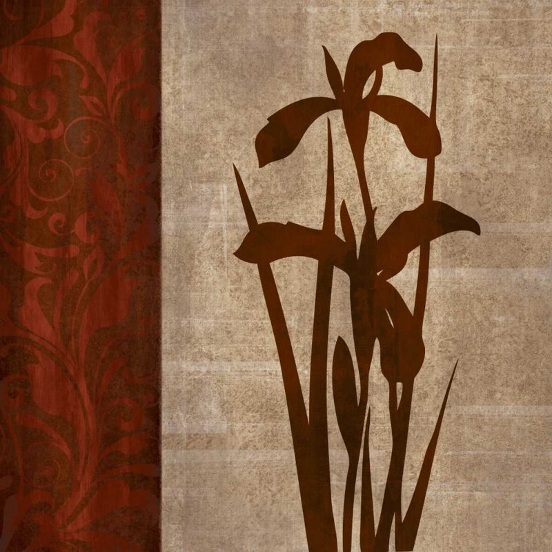 Wine Iris I art print by Kristin Emery for $57.95 CAD
