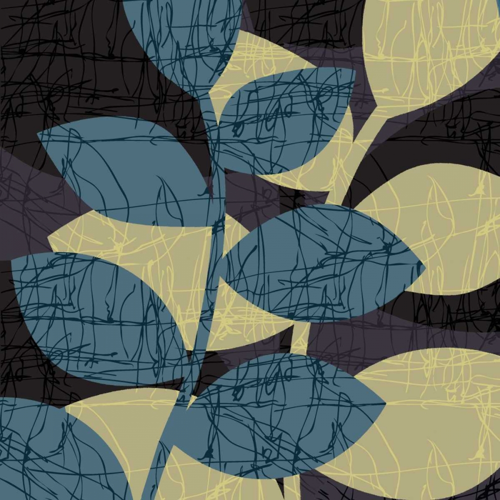 Scribble Leaves II art print by Kristin Emery for $57.95 CAD