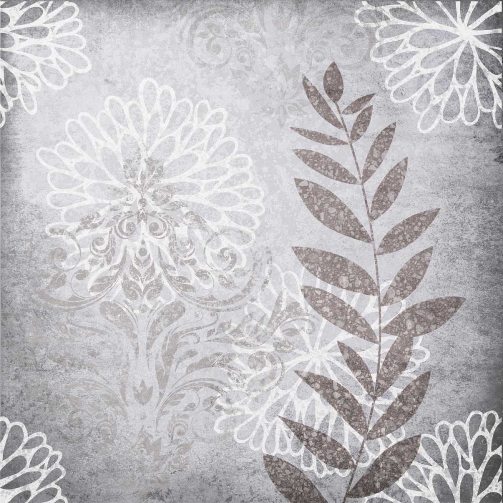 Warm Grey Flowers Mate art print by Kristin Emery for $57.95 CAD