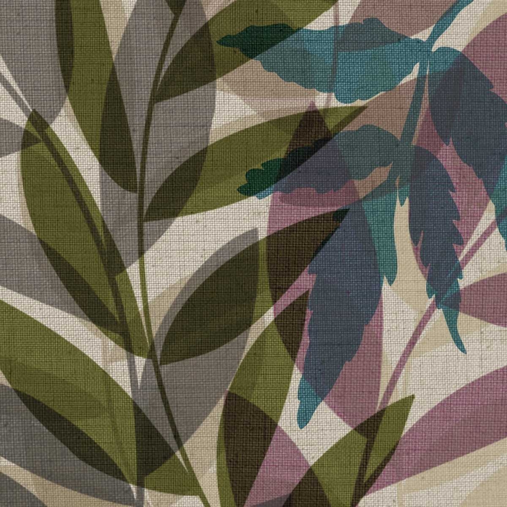 Purple Green Leaves art print by Kristin Emery for $57.95 CAD