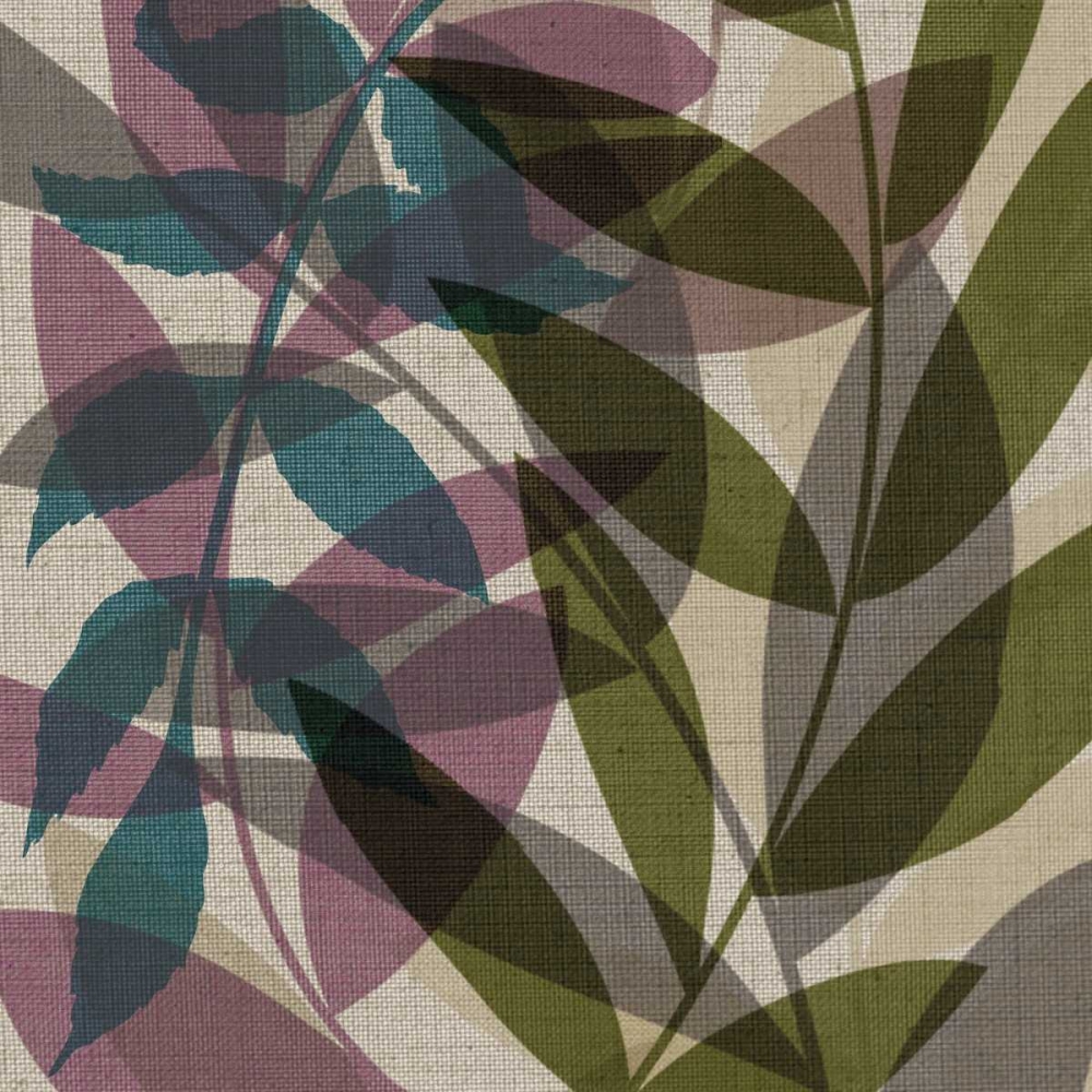 Purple Green Leaves Mate art print by Kristin Emery for $57.95 CAD