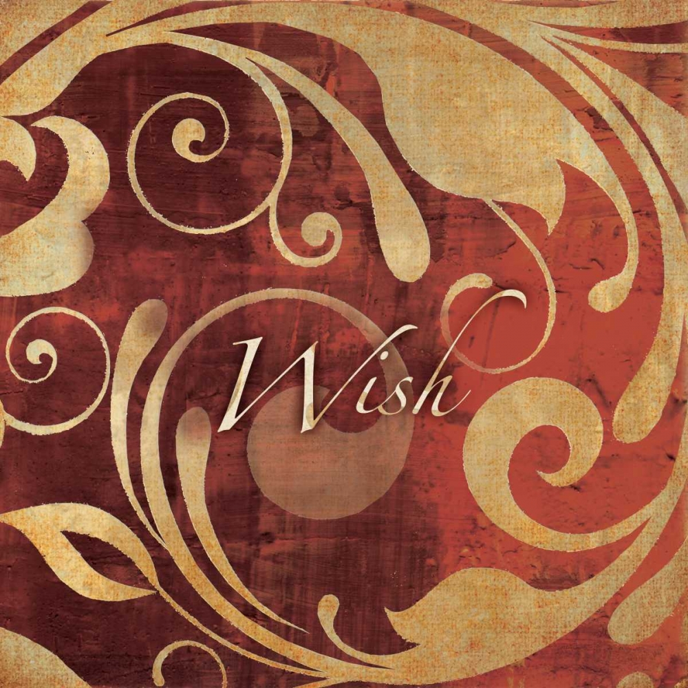 Red and Gold Wish art print by Kristin Emery for $57.95 CAD