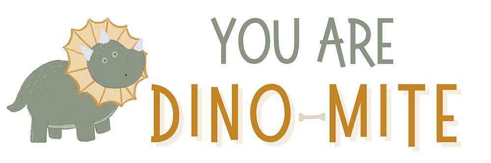 Dino Mite art print by Katie Griggs for $57.95 CAD
