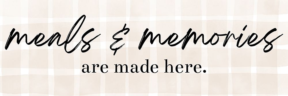 Meals And Memories Plaid art print by Katie Griggs for $57.95 CAD