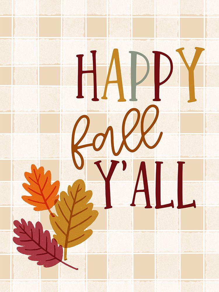 Happy Fall Yall 2 art print by Katie Griggs for $57.95 CAD