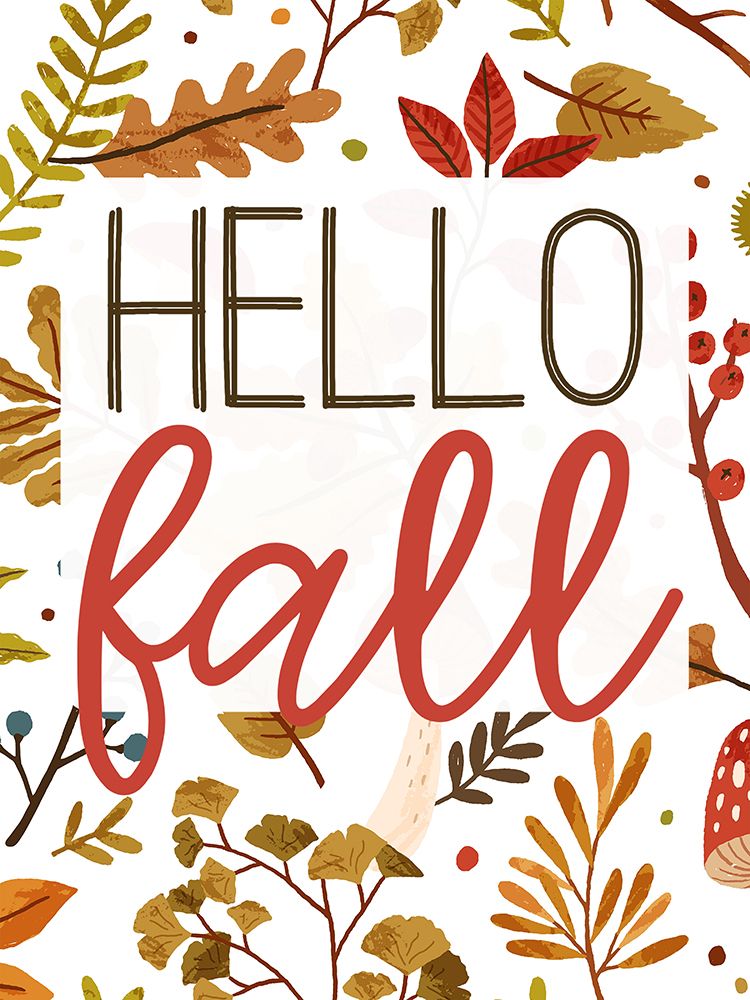 Hello Fall art print by Katie Griggs for $57.95 CAD