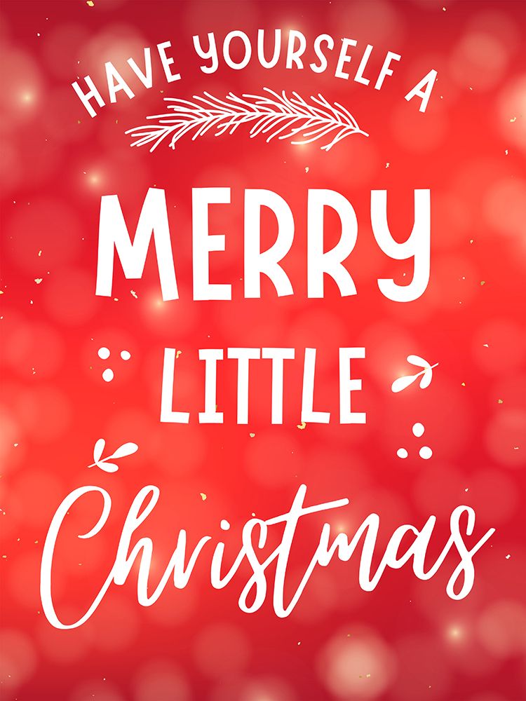 Merry Little Christmas Red art print by Katie Griggs for $57.95 CAD