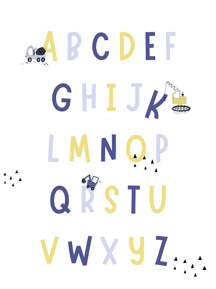 Construction ABC art print by Katie Griggs for $57.95 CAD