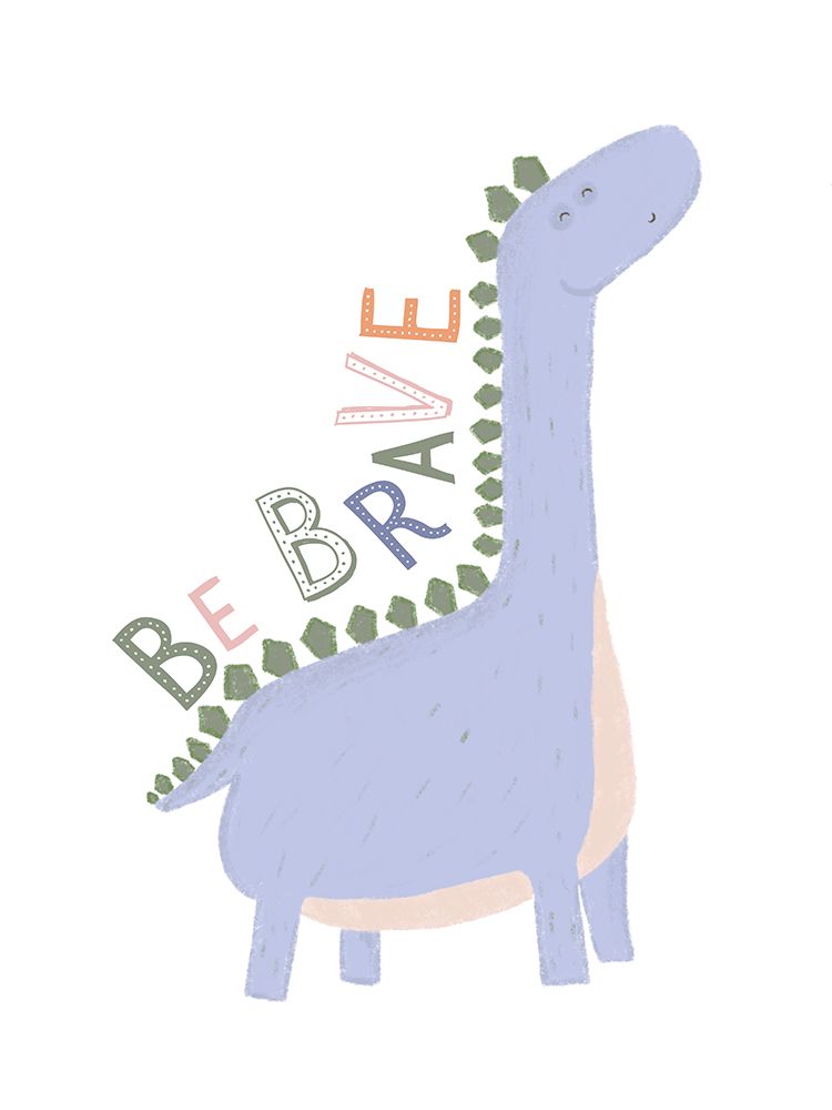 Be Brave Dino art print by Katie Griggs for $57.95 CAD