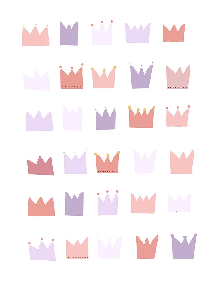 Pink Crowns art print by Katie Griggs for $57.95 CAD