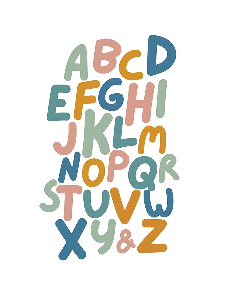 Rainbow Letters art print by Katie Griggs for $57.95 CAD
