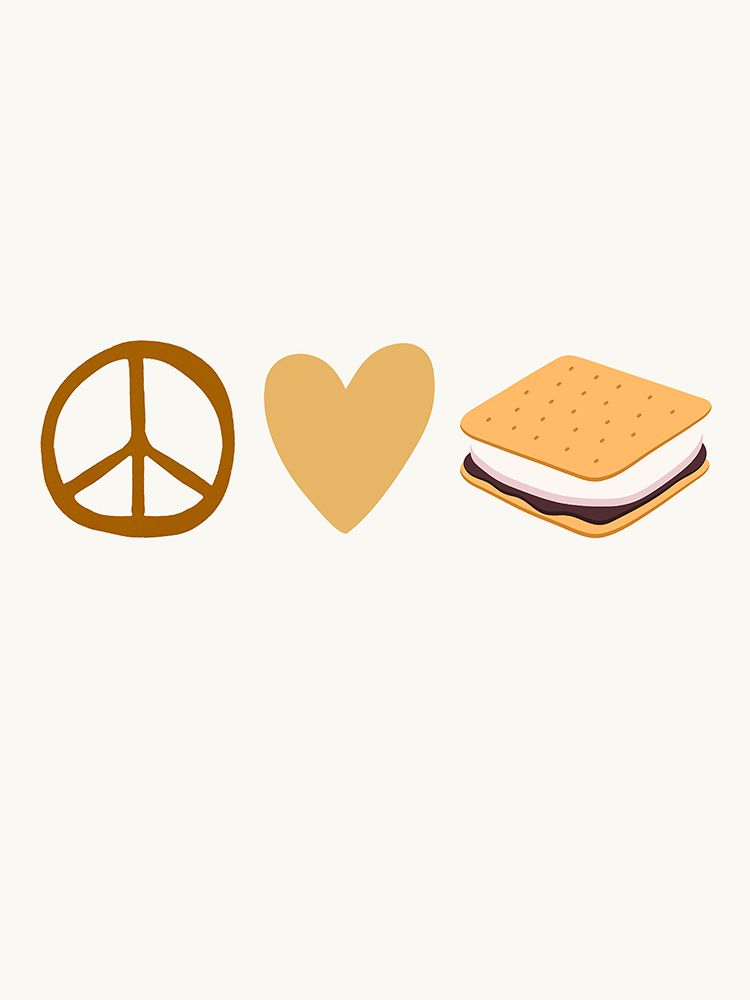 Peace Love Smores art print by Katie Griggs for $57.95 CAD