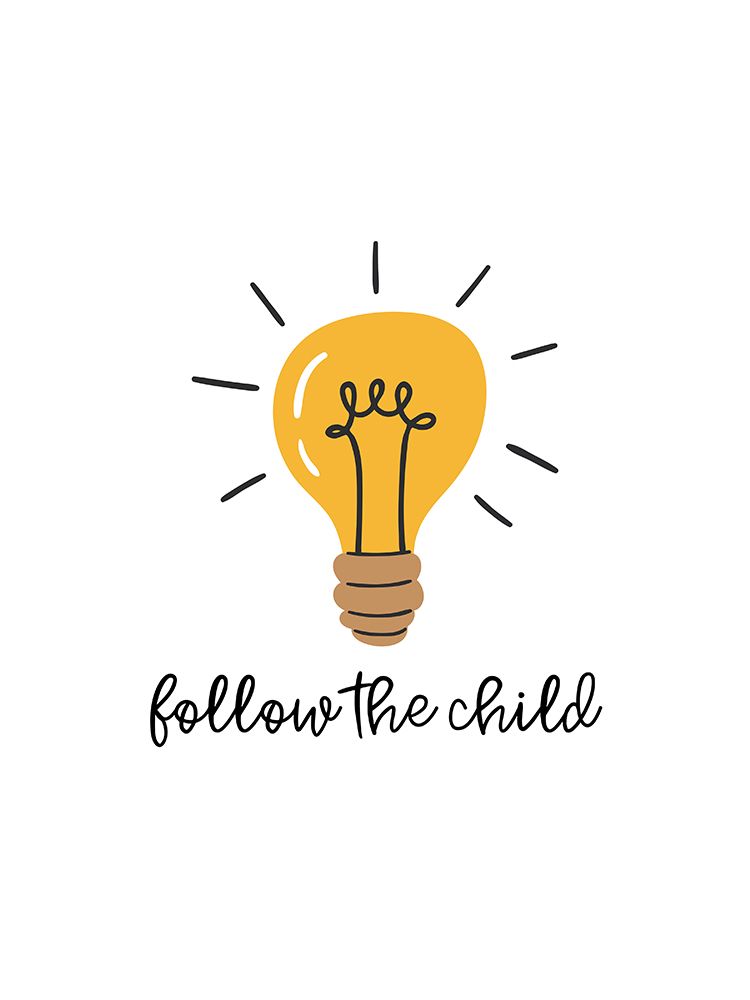 Follow The Child Lightbulb art print by Katie Griggs for $57.95 CAD