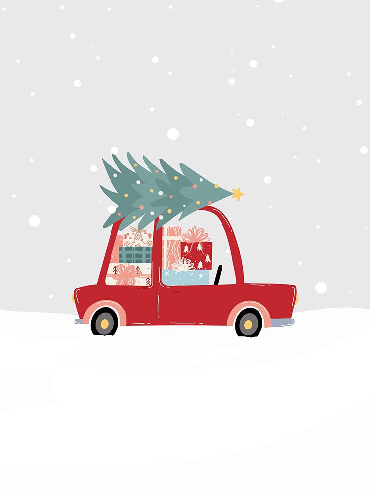 Christmas Tree Truck art print by Katie Griggs for $57.95 CAD