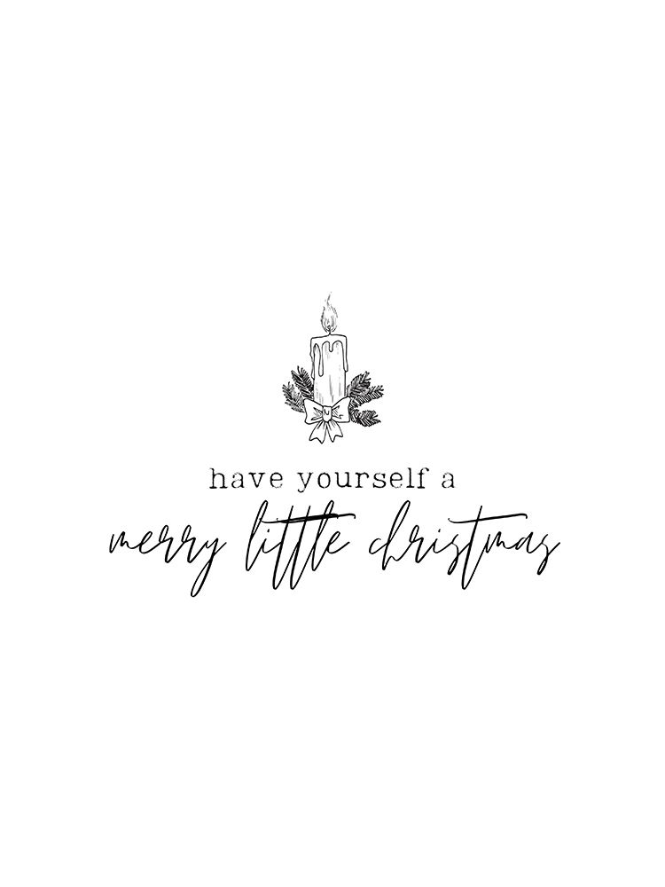 Merry Little Christmas Candle art print by Katie Griggs for $57.95 CAD