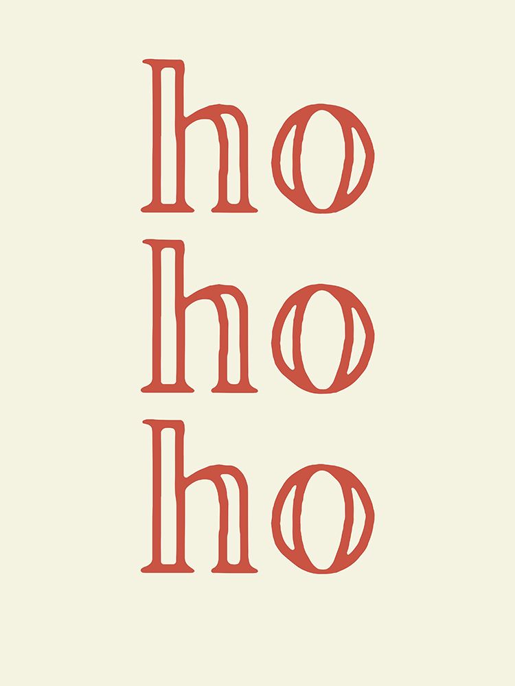 Ho Ho Ho Red And White art print by Katie Griggs for $57.95 CAD