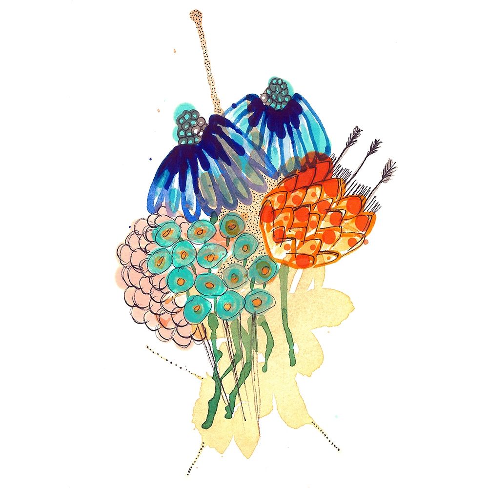 Vibrant Bouquet 1 art print by Kim Rupe for $57.95 CAD