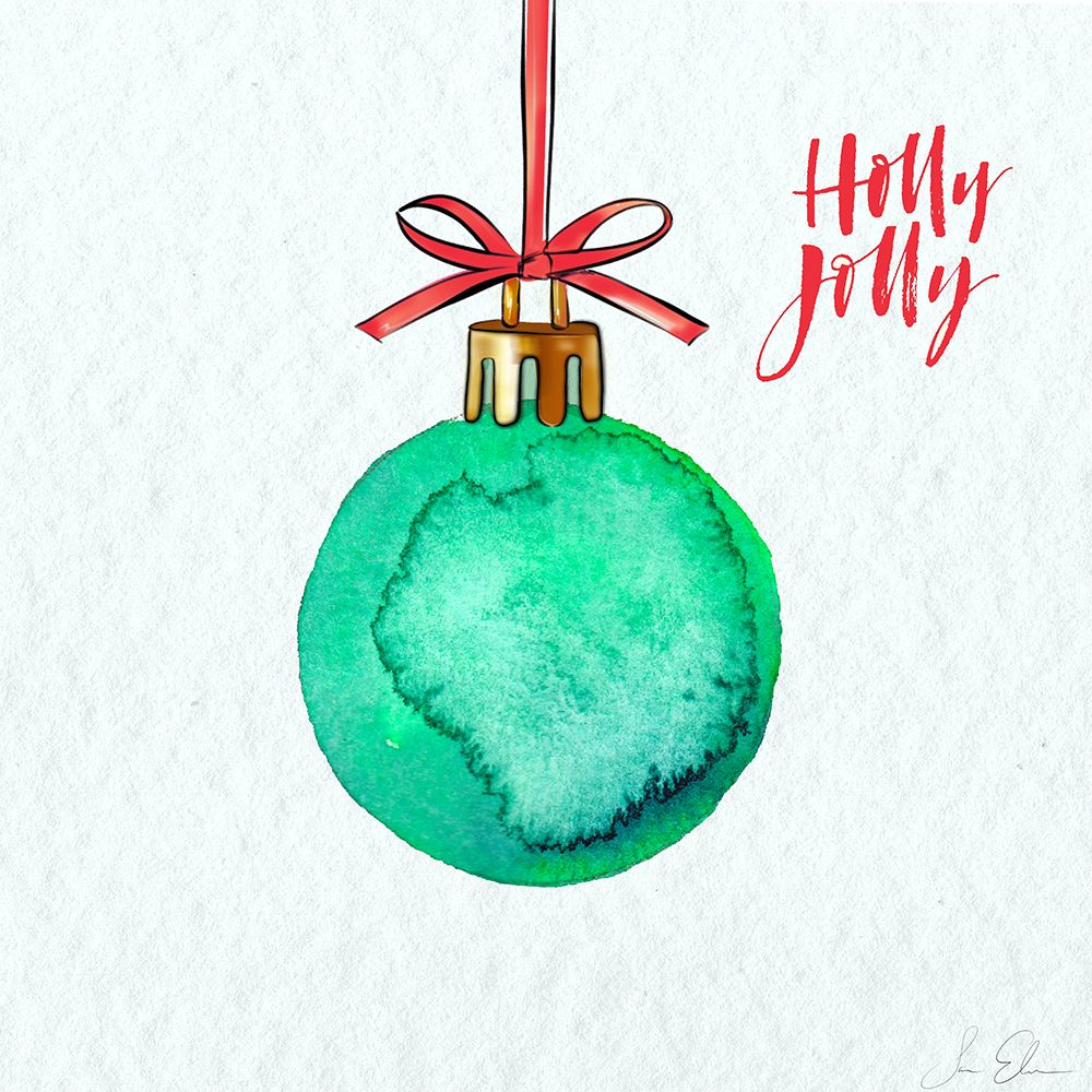 Holly Jolly Ornament art print by Sara Elizabeth for $57.95 CAD