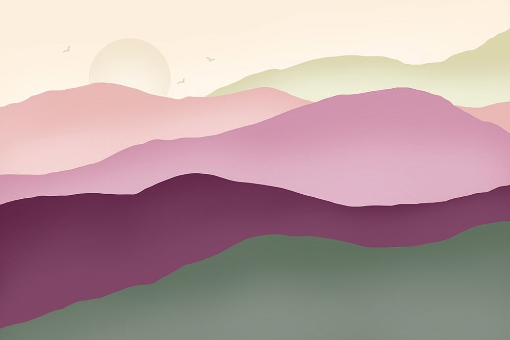 Colorful Mountains 1 art print by Leslie McFarland for $57.95 CAD