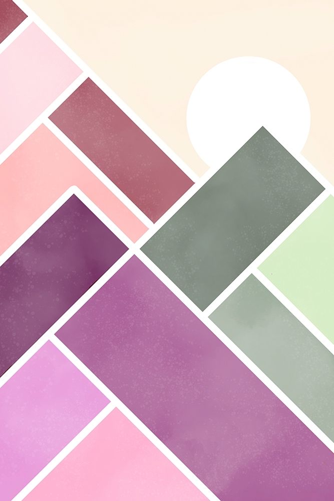 Geometric Mountains 1 art print by Leslie McFarland for $57.95 CAD