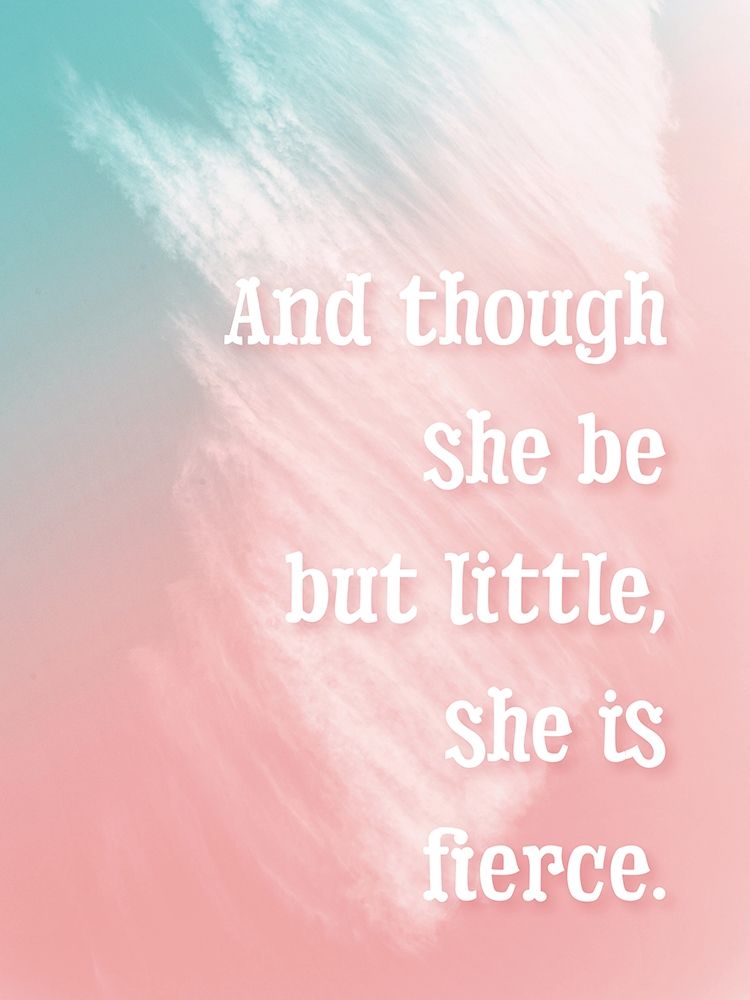 She Is Fierce art print by Leslie McFarland for $57.95 CAD