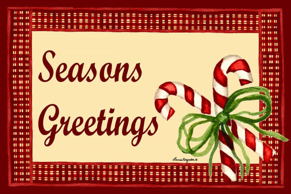 Seasons Greetings art print by Laurie Korsgaden for $57.95 CAD