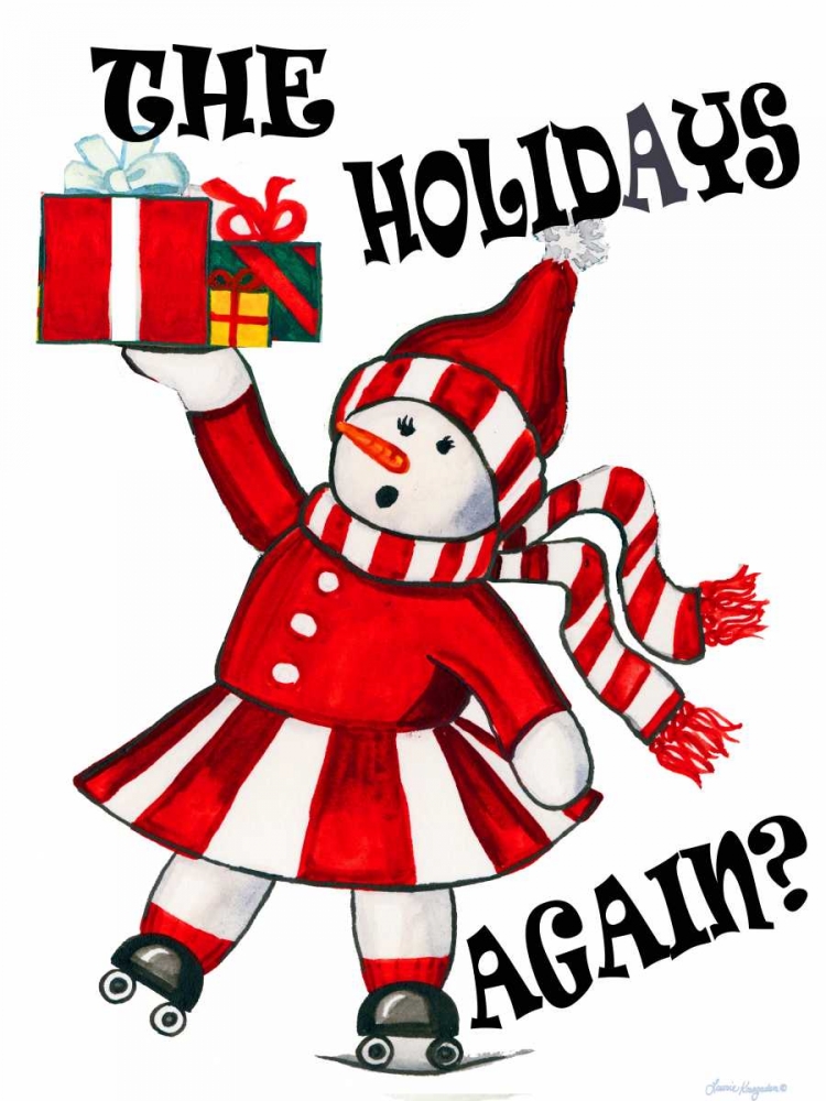 The Holidays Again art print by Laurie Korsgaden for $57.95 CAD