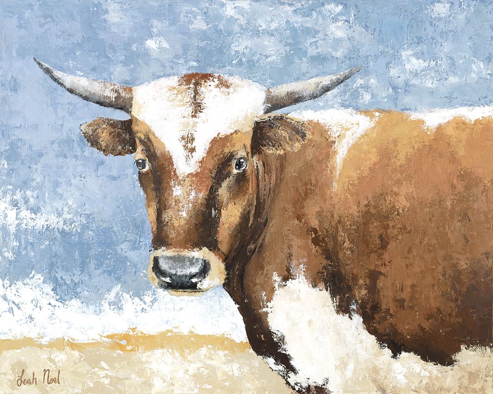 Longhorn art print by Leah Noel Art for $57.95 CAD