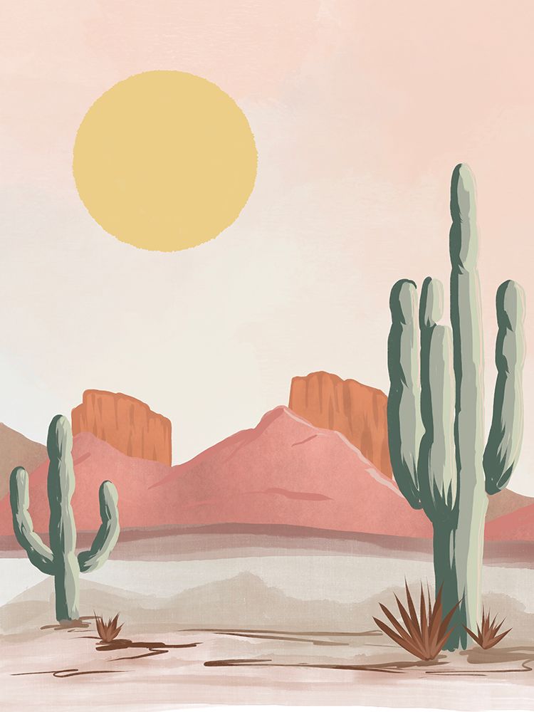 Cactus art print by Leah Noel Art for $57.95 CAD