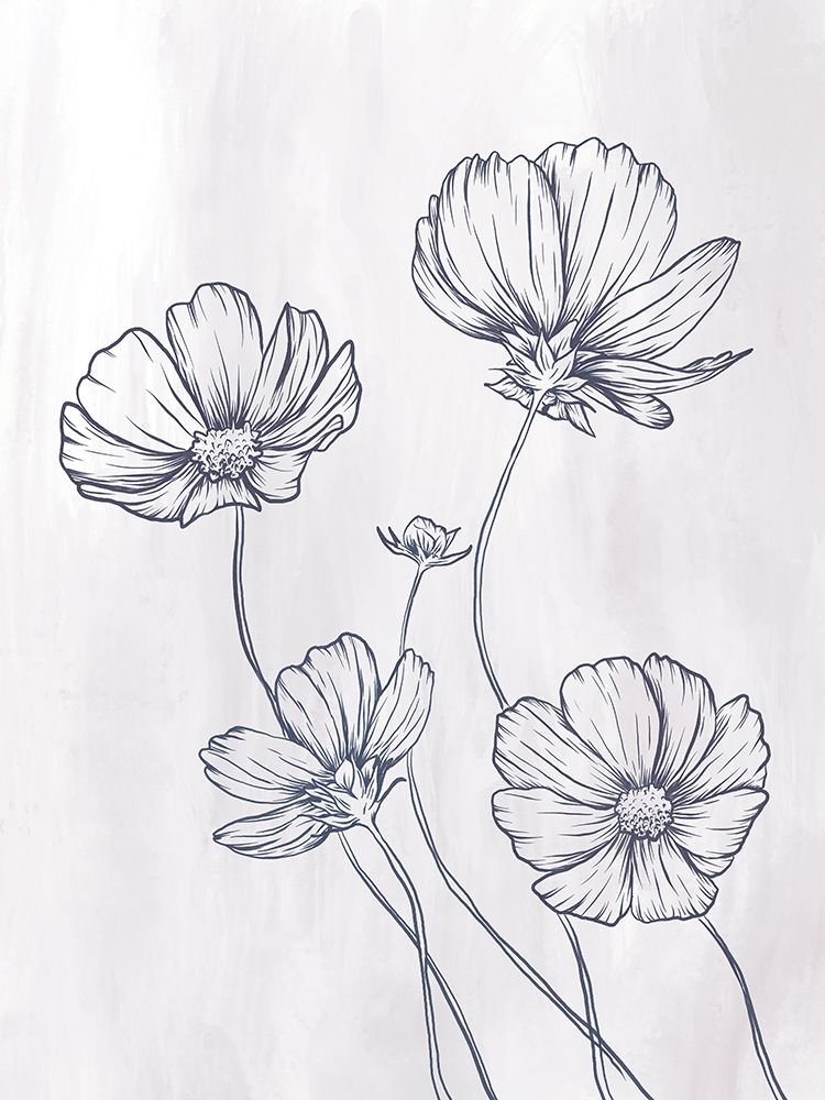 Flower Drawing 1 art print by Leah Noel Art for $57.95 CAD