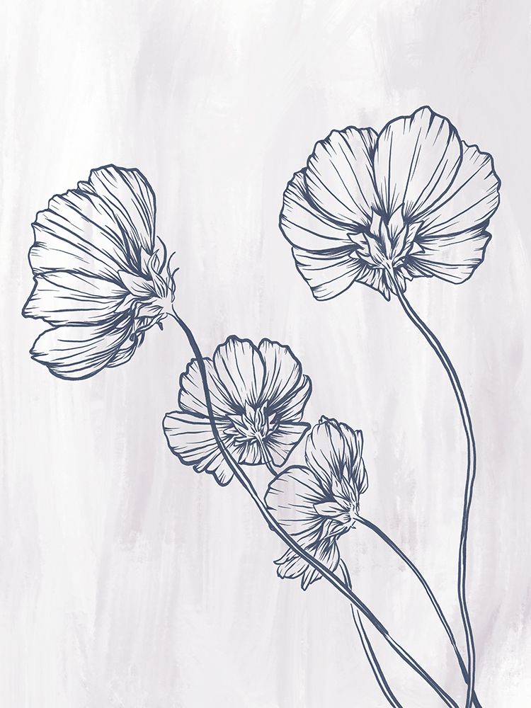 Flower Sketch 2 art print by Leah Noel Art for $57.95 CAD