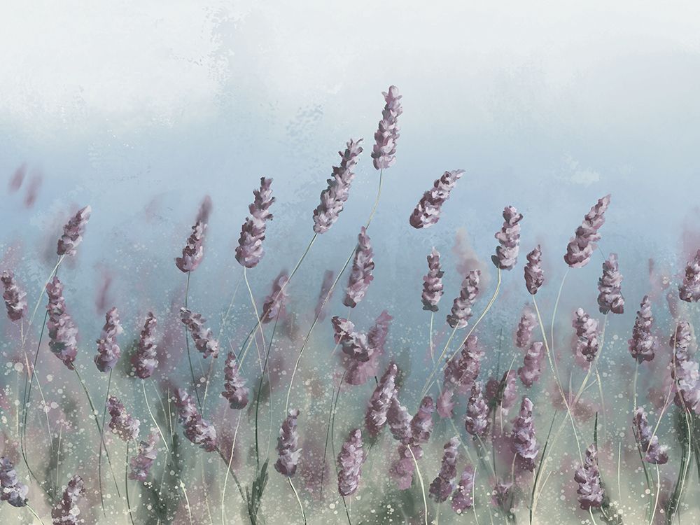 Wildflowers Blue Sky art print by Leah Noel Art for $57.95 CAD