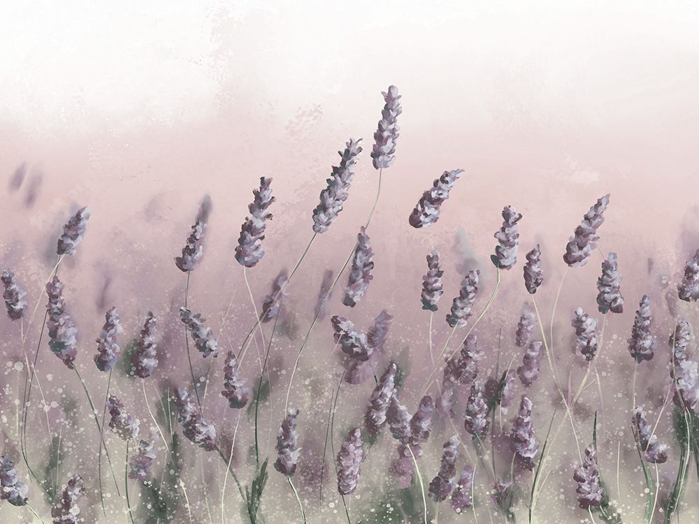 Wildflowers Pink Sky art print by Leah Noel Art for $57.95 CAD