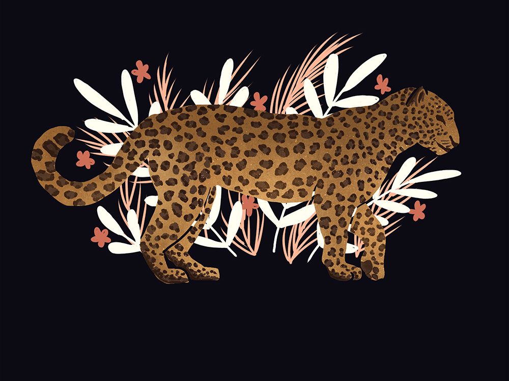 Watchful Leopard art print by Leah Noel Art for $57.95 CAD