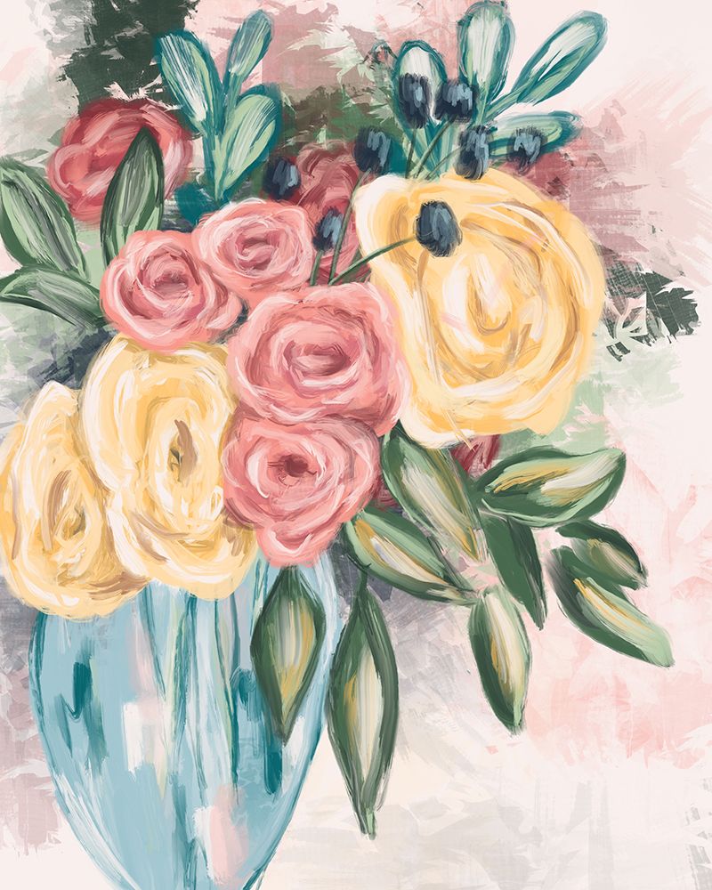 Bright Florals 3 art print by Leah Noel Art for $57.95 CAD