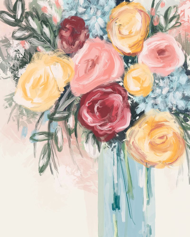 Bright Florals 4 art print by Leah Noel Art for $57.95 CAD