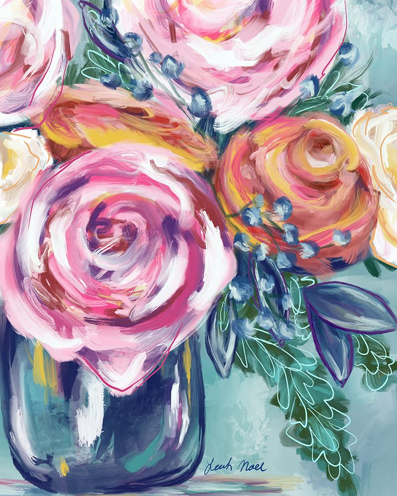 Bright Blooms art print by Leah Noel Art for $57.95 CAD