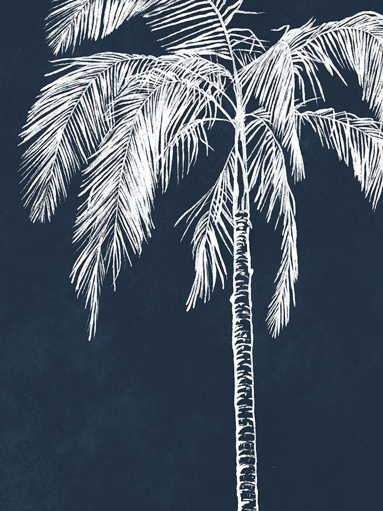 Blue Palm V2 art print by Leah Noel Art for $57.95 CAD