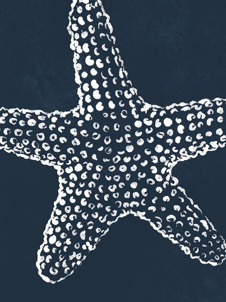 Blue Starfish art print by Leah Noel Art for $57.95 CAD