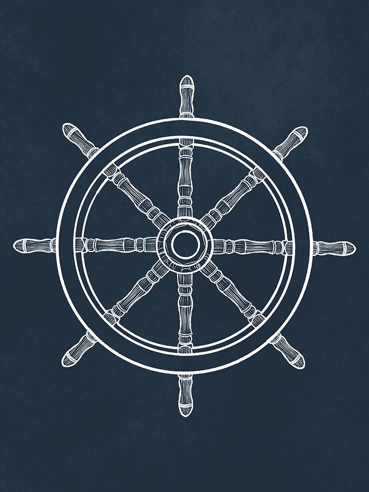 Blue Wheel art print by Leah Noel Art for $57.95 CAD