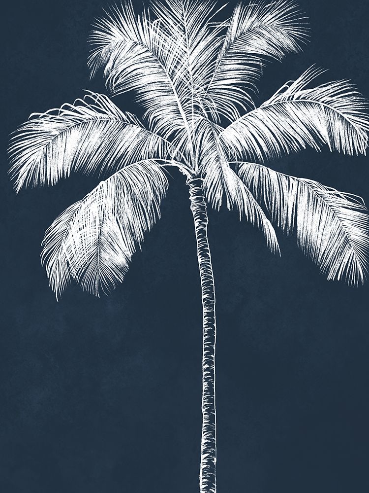 Blue Palm 3 art print by Leah Noel Art for $57.95 CAD