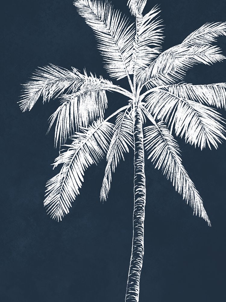 Blue Palm 4 art print by Leah Noel Art for $57.95 CAD