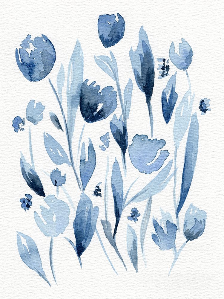 Watercolor Blue 1 art print by Leah Noel Art for $57.95 CAD