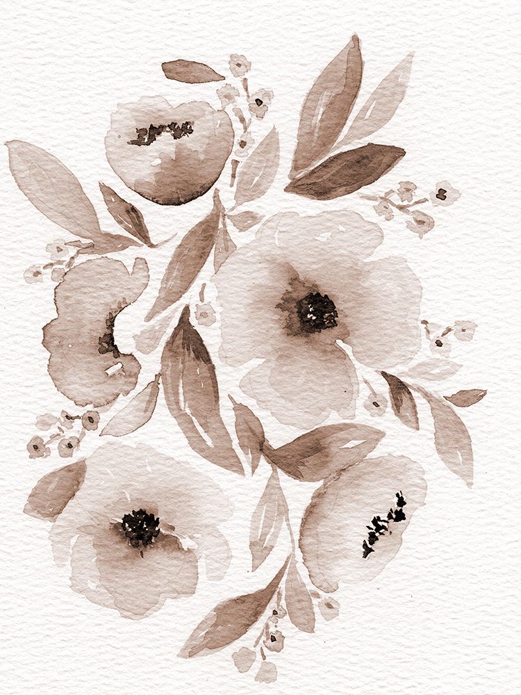 Watercolor Flowers 1 art print by Leah Noel Art for $57.95 CAD