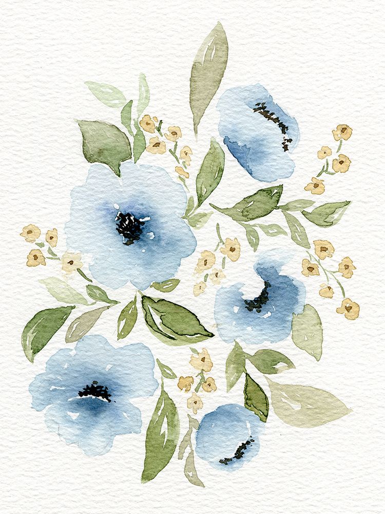 Watercolor Flowers 2 art print by Leah Noel Art for $57.95 CAD