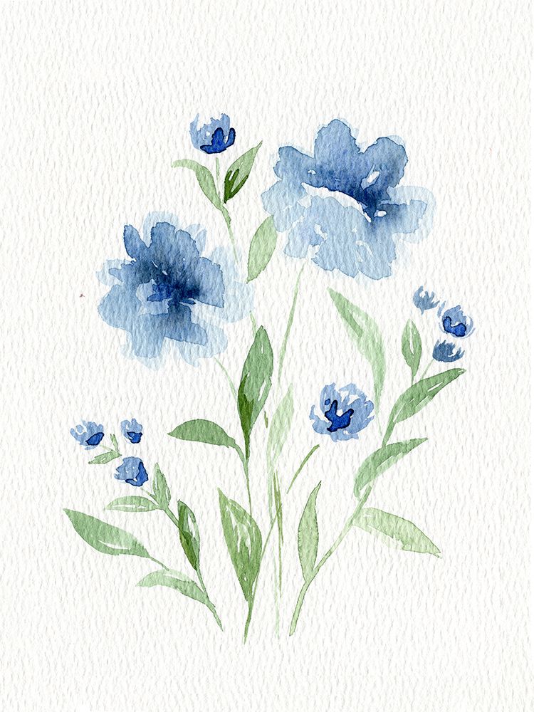 Watercolor Flowers 2 art print by Leah Noel Art for $57.95 CAD