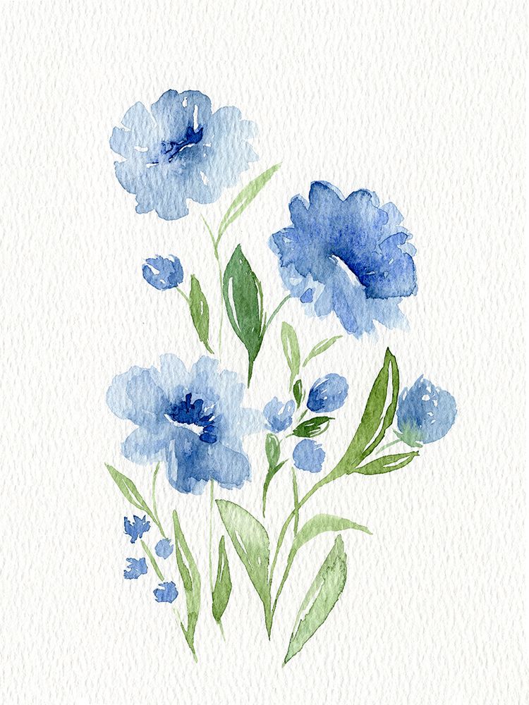 Watercolor Flowers 3 art print by Leah Noel Art for $57.95 CAD