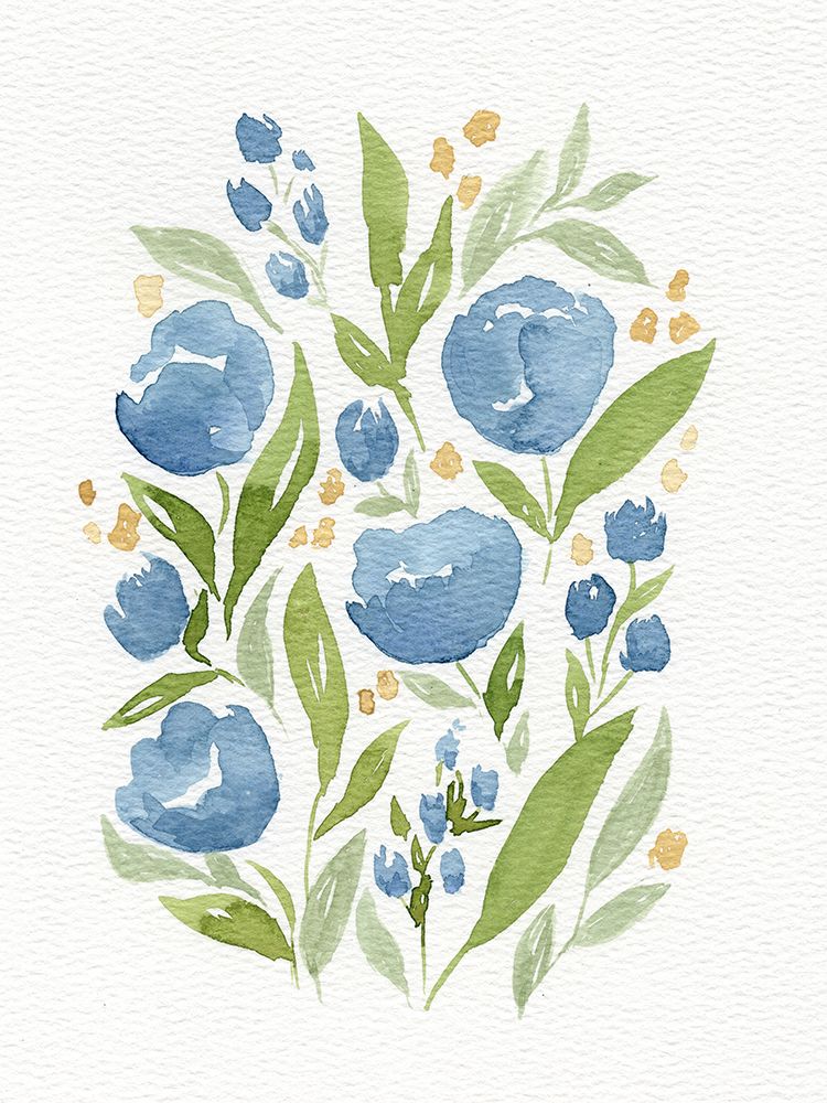 Watercolor Tulips art print by Leah Noel Art for $57.95 CAD