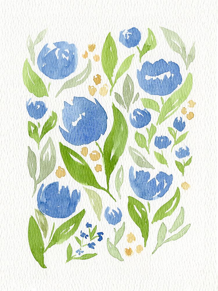 Watercolor Tulips 2 art print by Leah Noel Art for $57.95 CAD