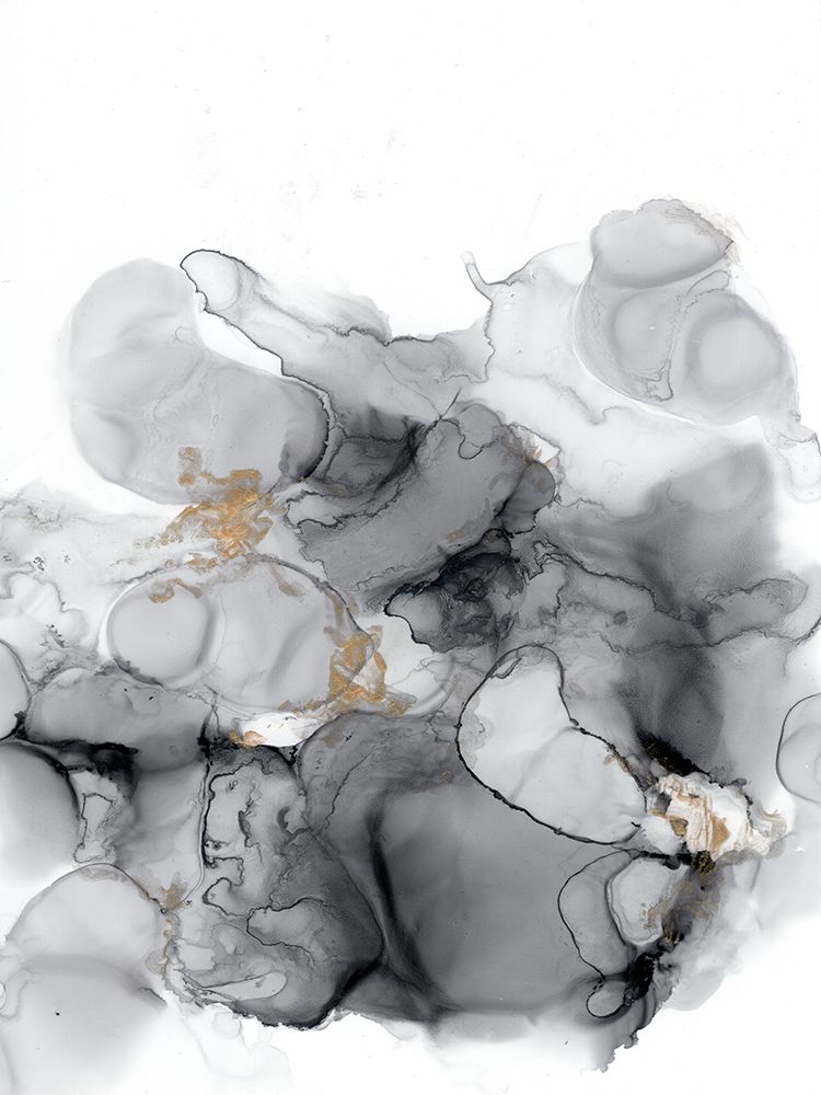 Alcohol Ink Black And White 2 art print by Leah Noel Art for $57.95 CAD